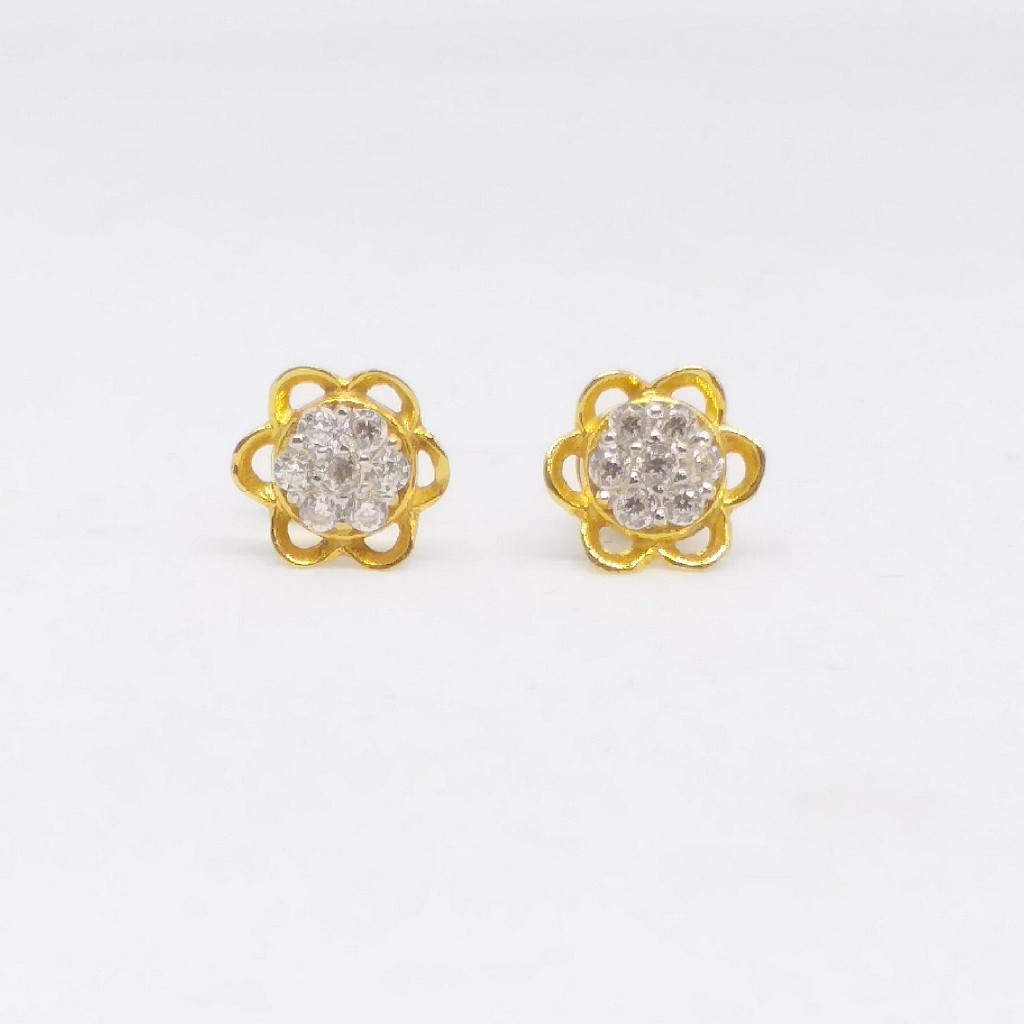 22 KT 916 Round Daimond Flowers shape nice top