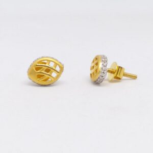 22 KT 916 Daimond Border casting plain Gold tops