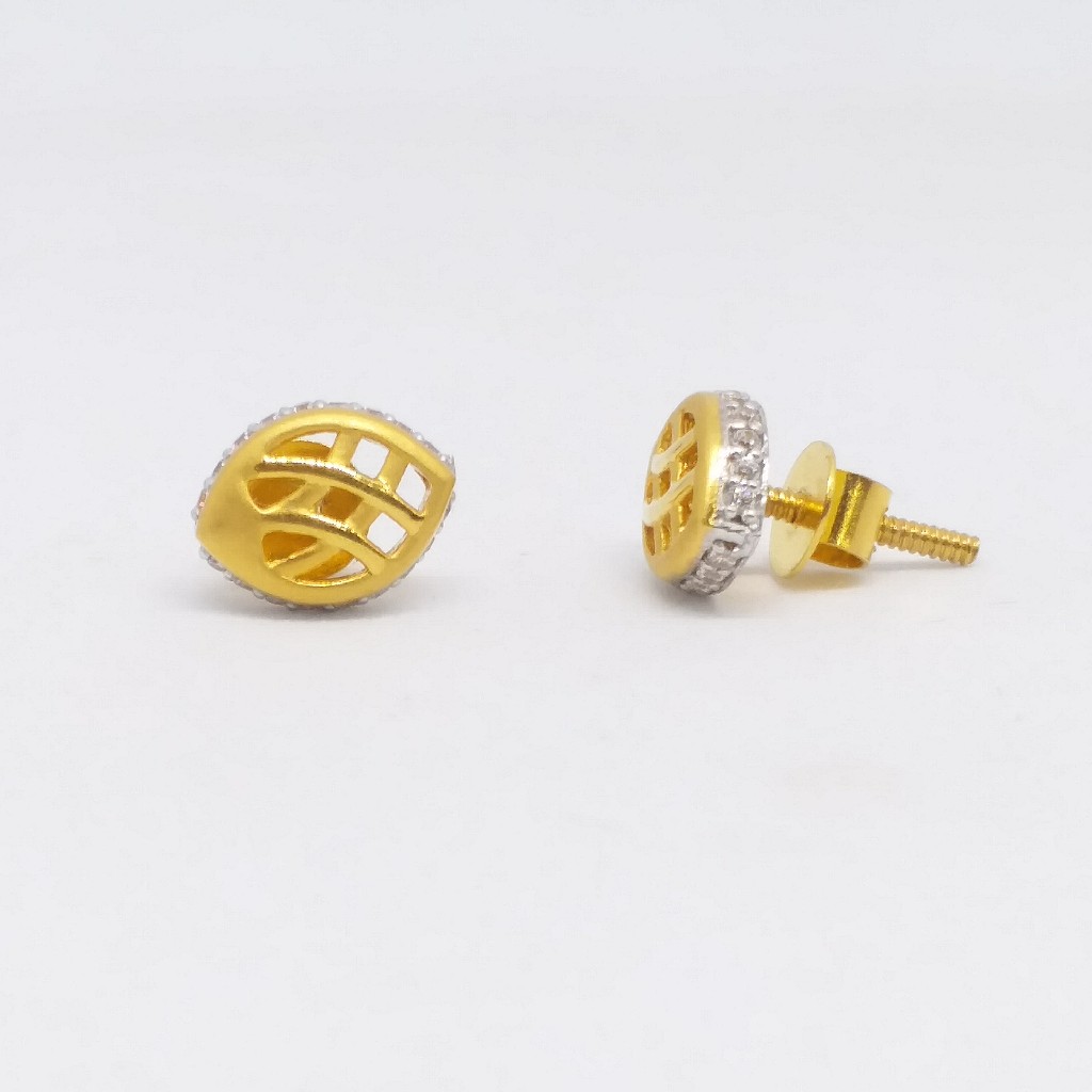22 KT 916 Daimond Border casting plain Gold tops - Image 2