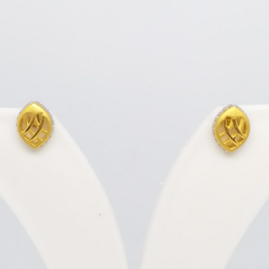 22 KT 916 Daimond Border casting plain Gold tops