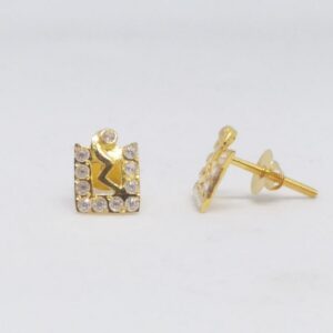 18 KT 750 Fancy Daimond Border tops