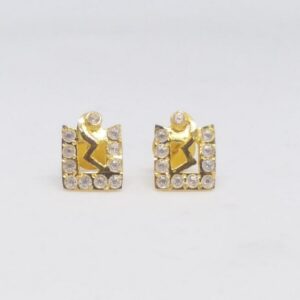 18 KT 750 Fancy Daimond Border tops