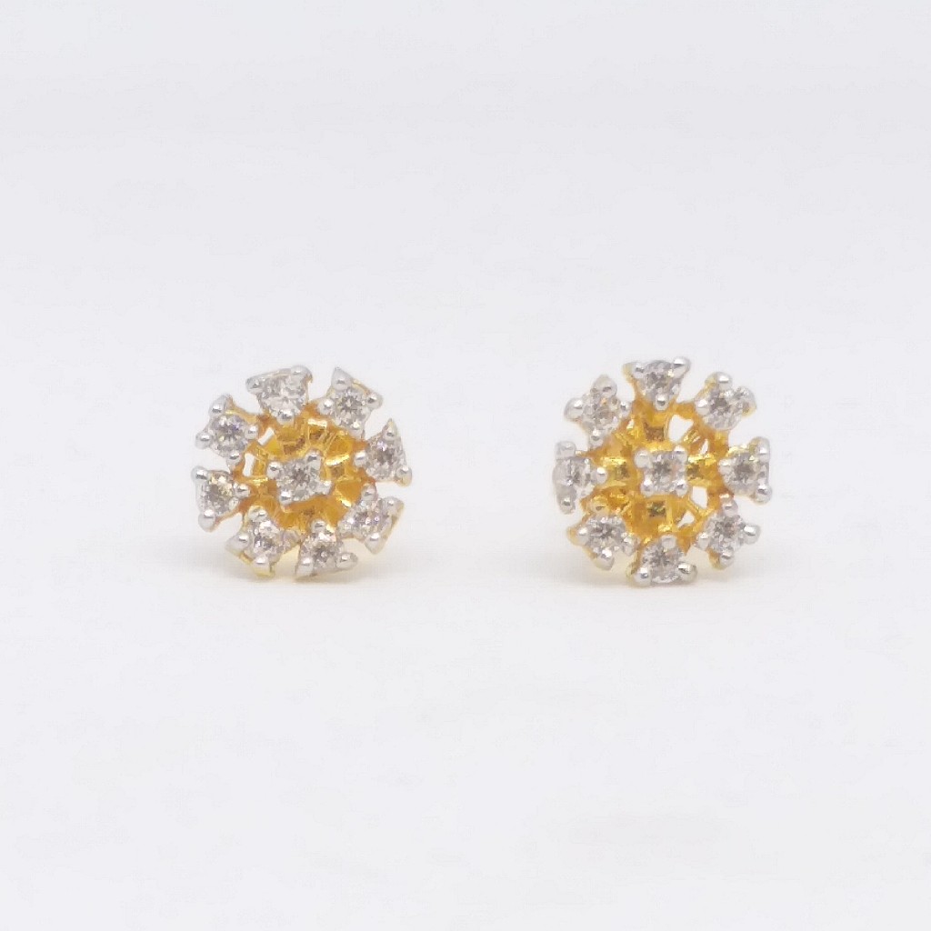 18 KT 750 Round Daimond tops