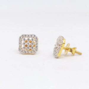 22 KT 916  square Daimond shape tops
