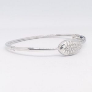 925 sterling silver diamond ladies kada bracelet