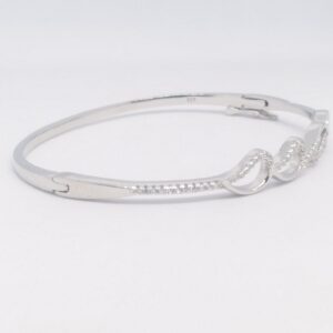 925 sterling silver diamond fancy ladies kada bracelet