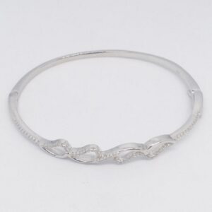 925 sterling silver diamond fancy ladies kada bracelet