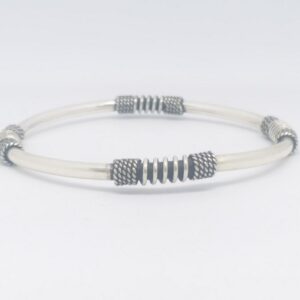 925 sterling silver antique oxidase ladies kada bracelet