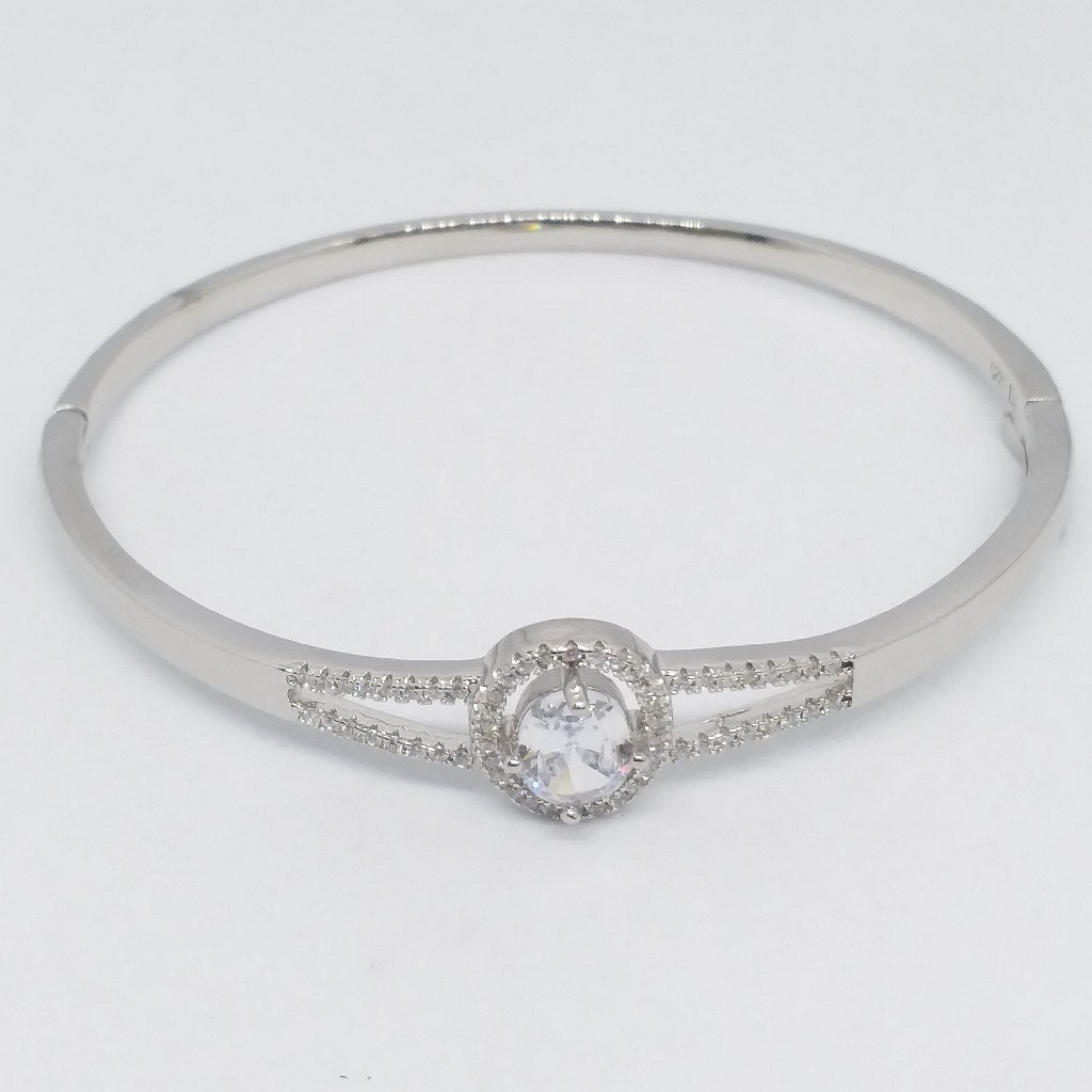 925 sterling silver diamond ladies bracelet - Image 2