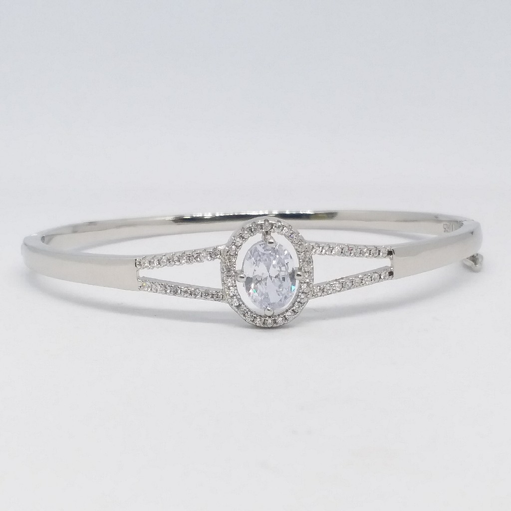 925 sterling silver diamond ladies bracelet