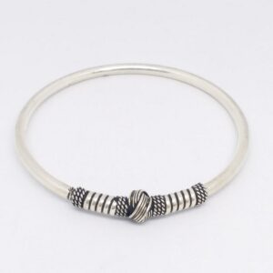 925 sterling silver antique oxidase ladies kada bracelet
