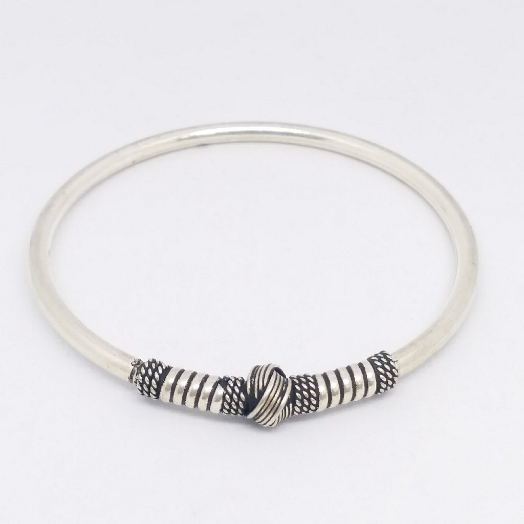 925 sterling silver antique oxidase ladies kada bracelet - Image 2