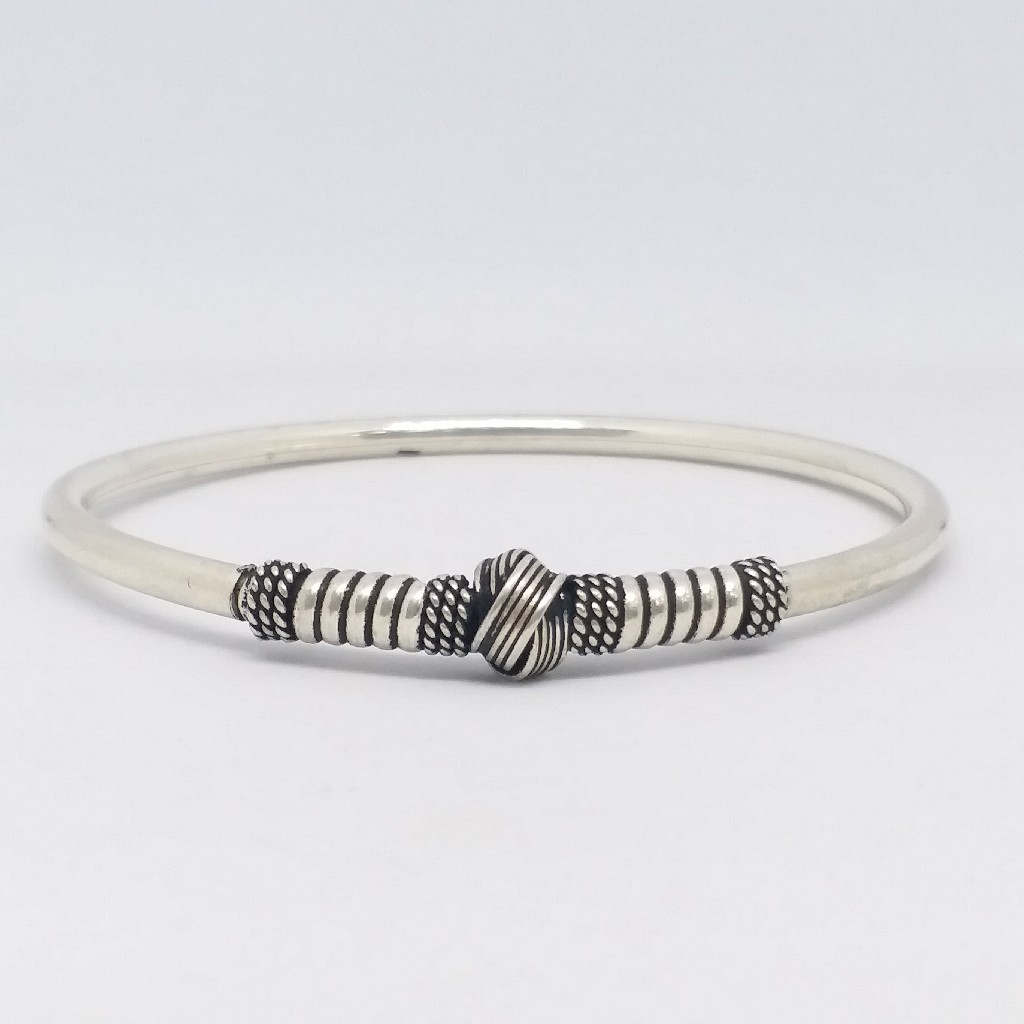 925 sterling silver antique oxidase ladies kada bracelet