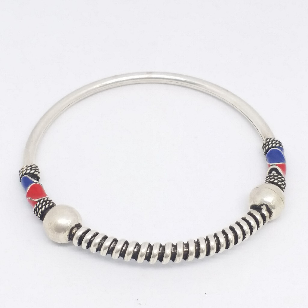925 sterling silver antique kada ladies bracelet - Image 3