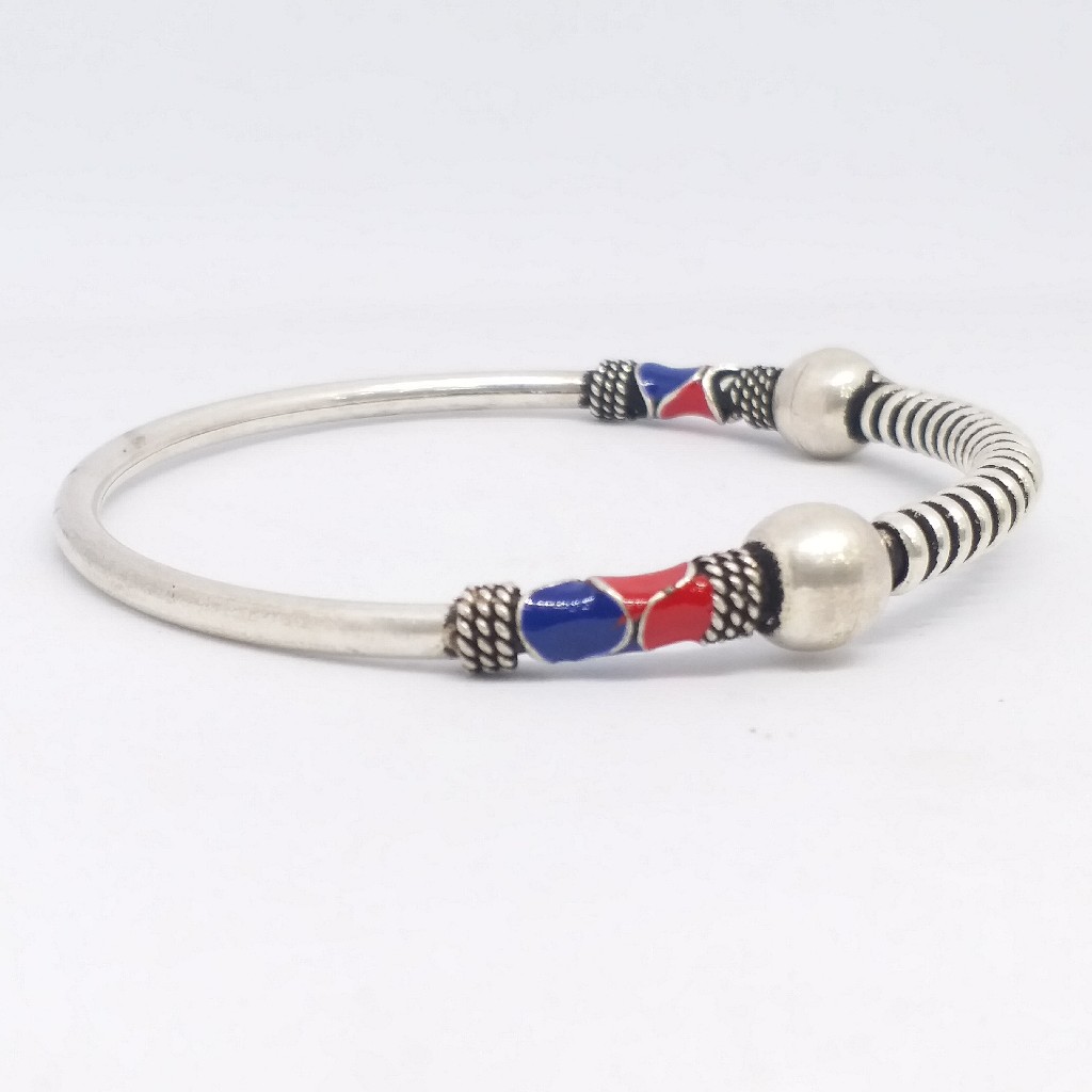 925 sterling silver antique kada ladies bracelet - Image 2