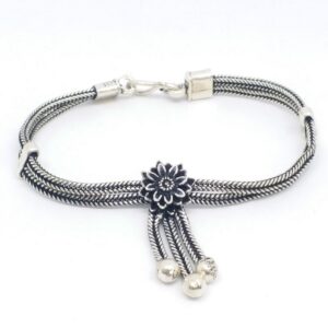 925 sterling silver oxidase ladies bracelet