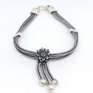 925 sterling silver oxidase ladies bracelet