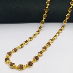 22 kt 916 gold rudraksh mala gents