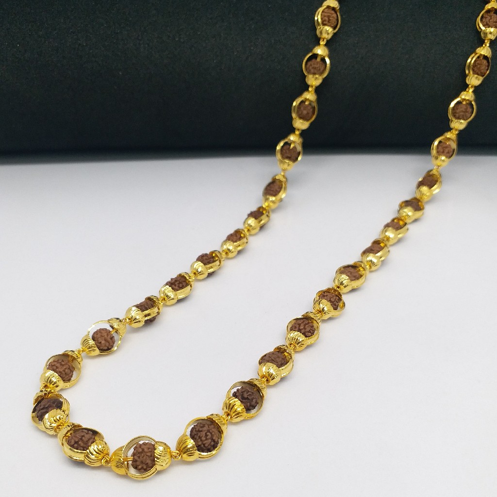 22 kt 916 gold rudraksh mala gents