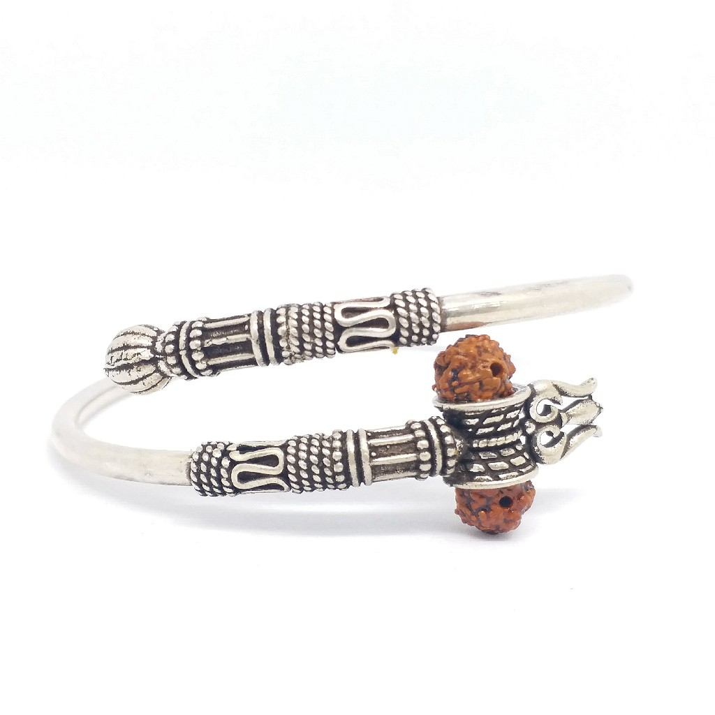 925 sterling silver shiva gents oxidase kada