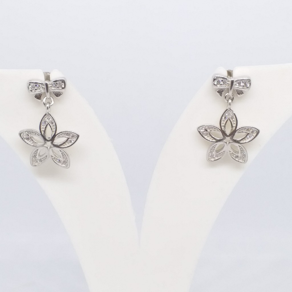 925 sterling silver flower shape hanging daimond top