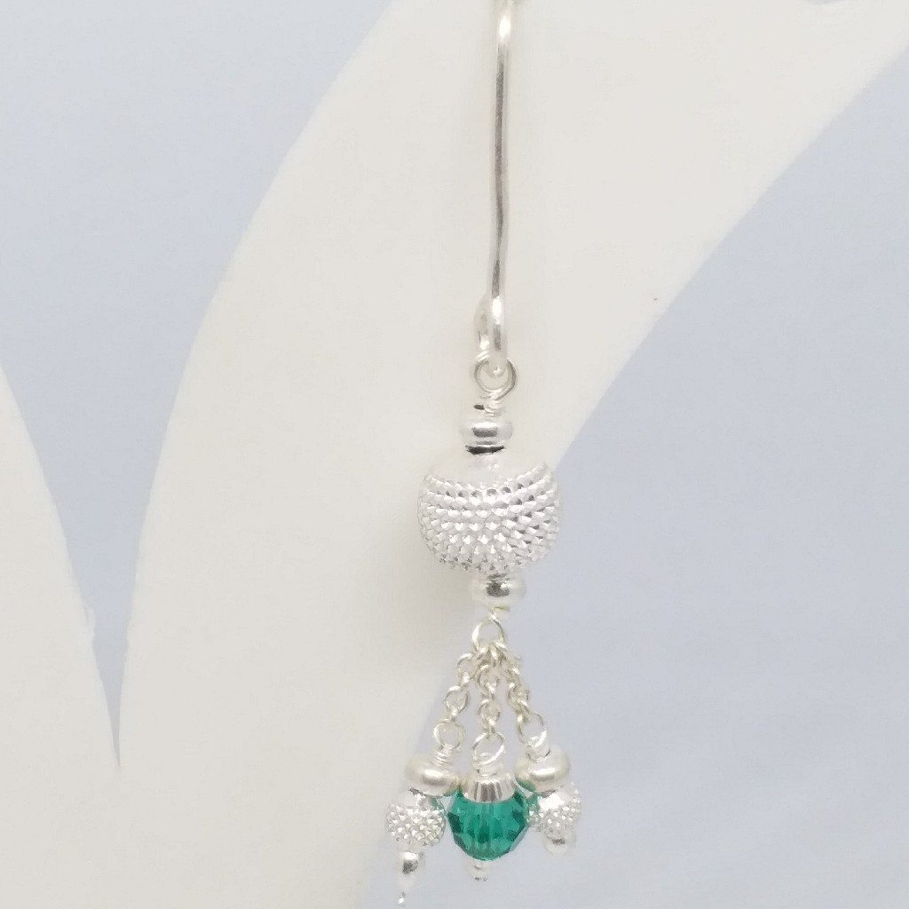 925 sterling silver hanging bali type tops with latkan - Image 2