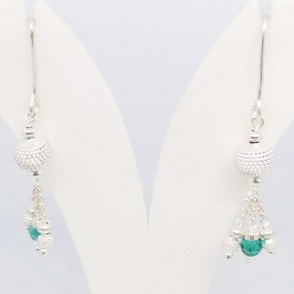 925 sterling silver hanging bali type tops with latkan