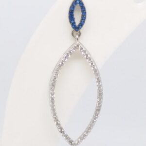 925 sterling silver diamond long tops