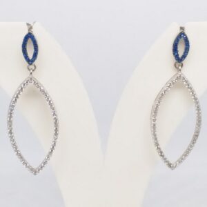925 sterling silver diamond long tops