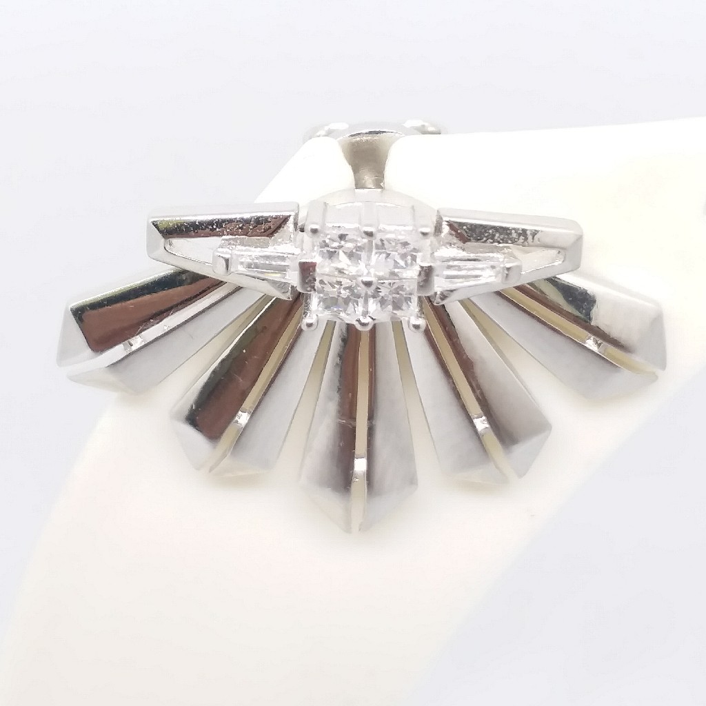 925 sterling silver diamond top