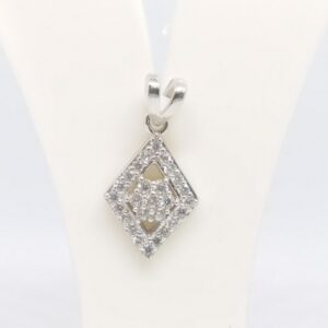 925 sterling silver diamond pendant top set