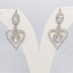 925 sterling silver diamond pendant top set