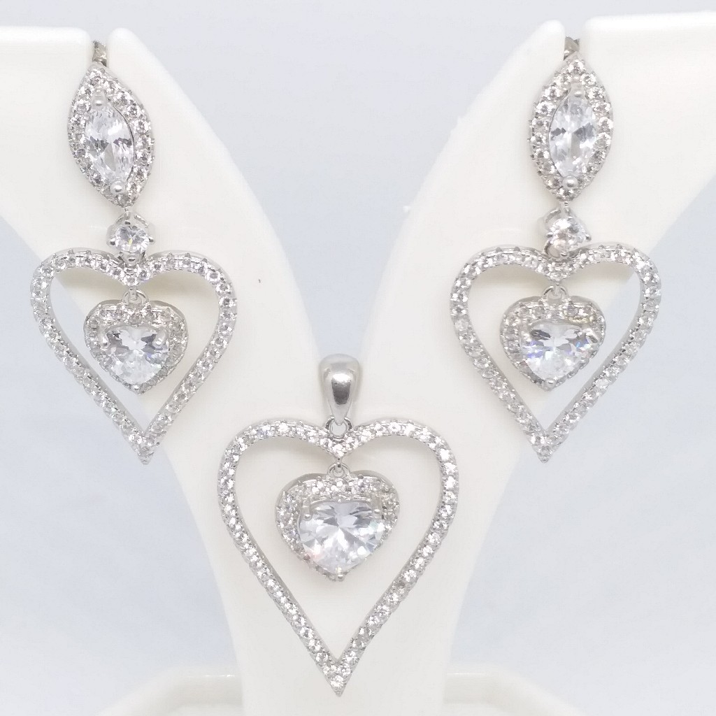925 sterling silver diamond pendant top set