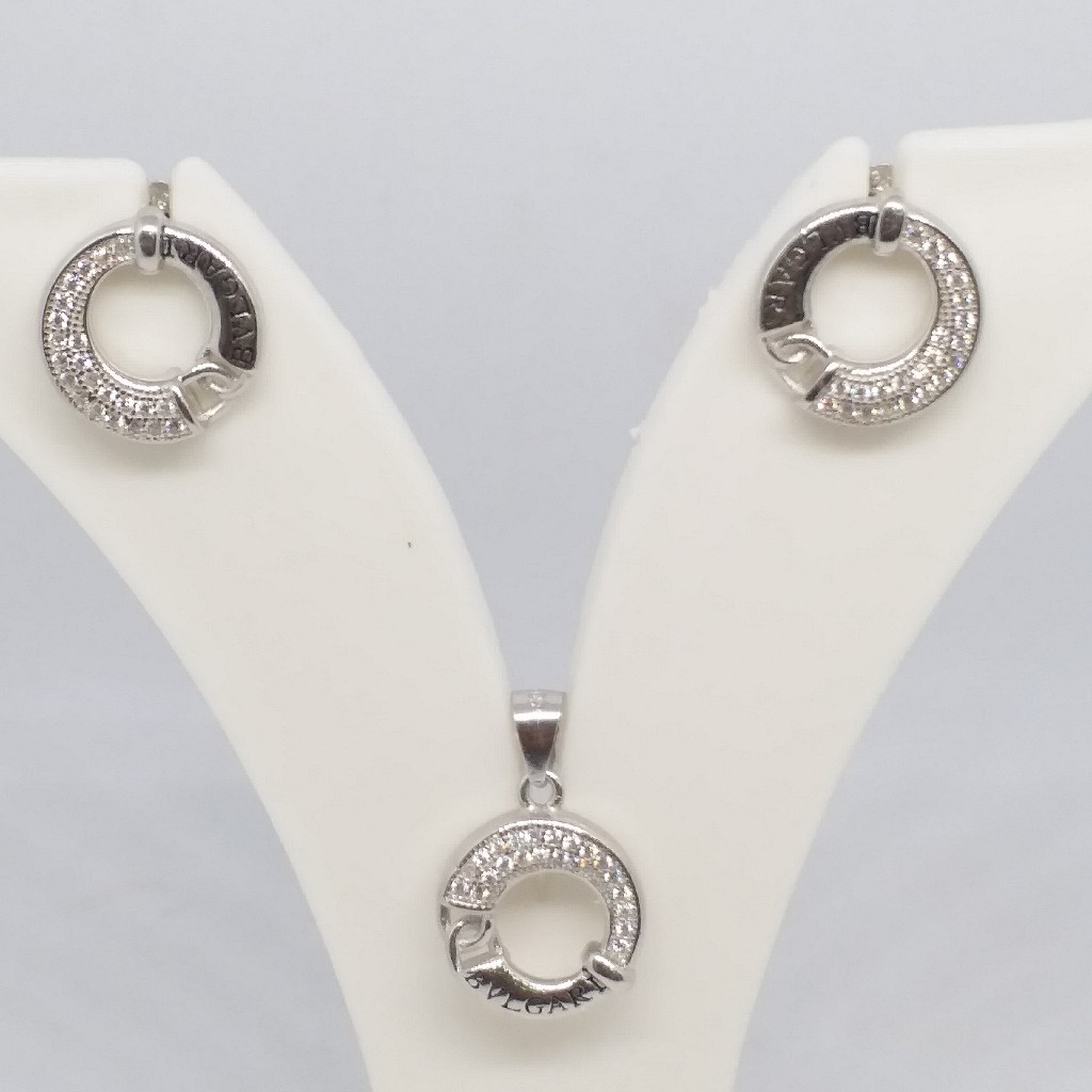 925 sterling silver round pendant top set