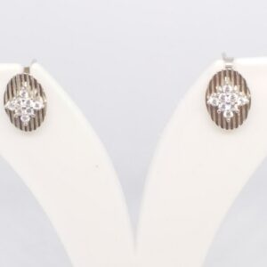 925 sterling silver diamond pendant top set