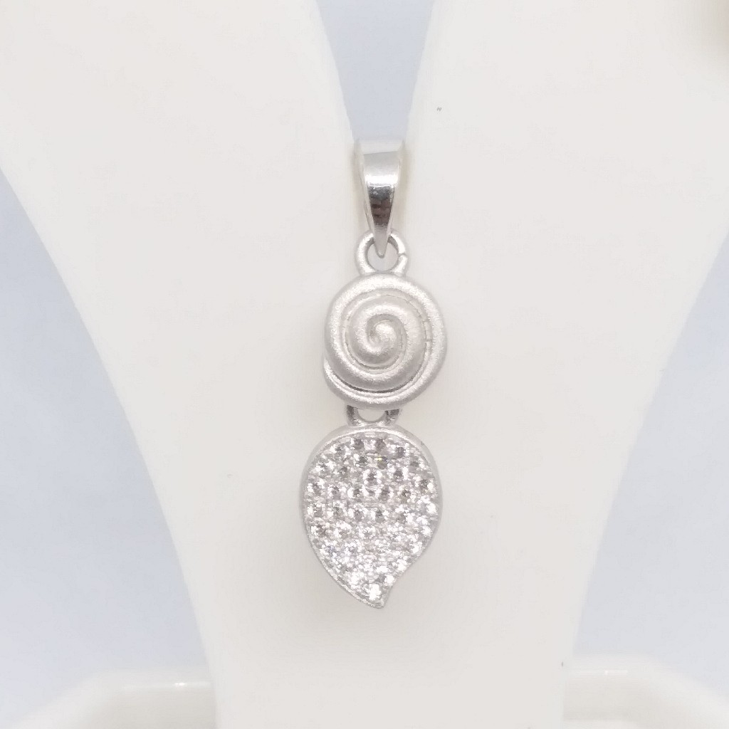 925 sterling silver mat finished pendant top set - Image 2