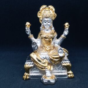 Silver gold plated lakshmiji murti