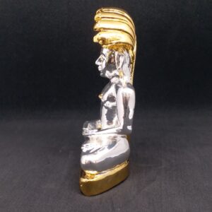 Silver gold plated parshwanath murti