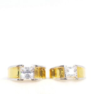 22 kt 916 single stone couple gold ring