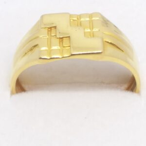 22 kt 916 gold plain casting gents ring