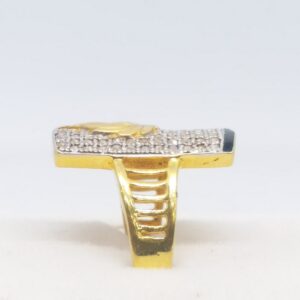 22 kt 916 gold lion gents ring