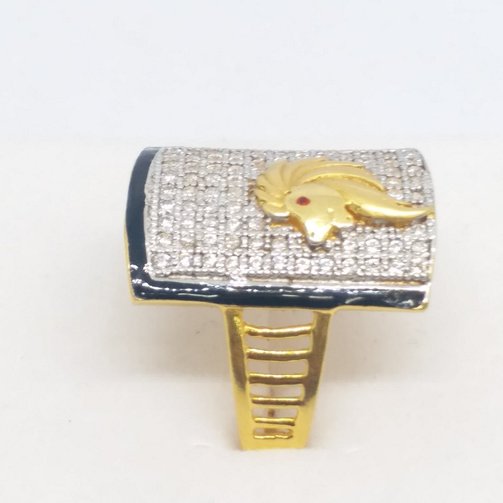 22 kt 916 gold lion gents ring