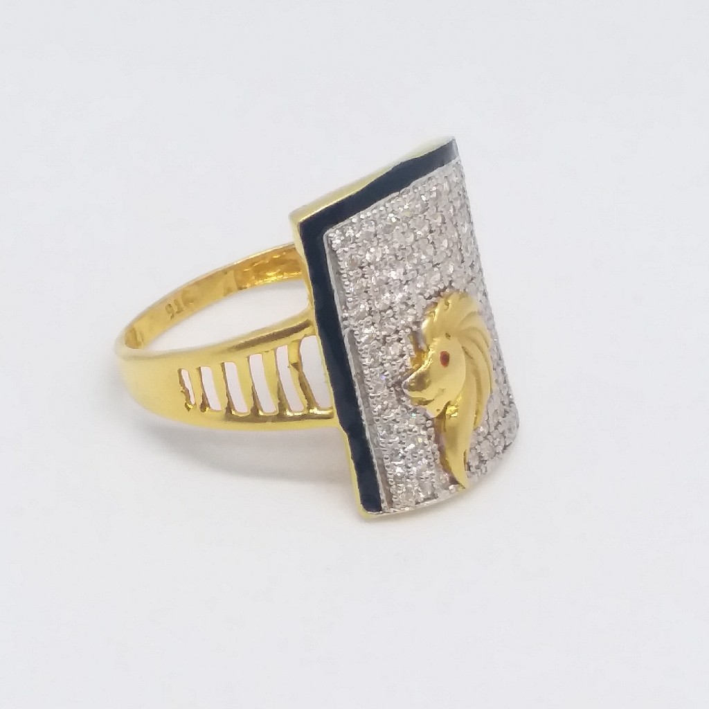22 kt 916 gold lion gents ring