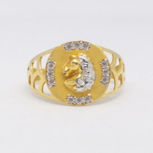 22 kt 916 gents ring