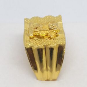 22 kt 916 gold plain gents ring