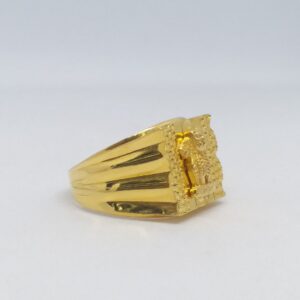 22 kt 916 gold plain gents ring