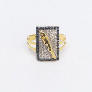 22 kt 916 gents jaguar ring