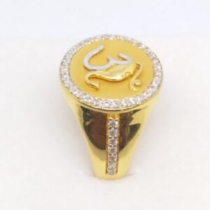 22 kt 916 gold gents ring