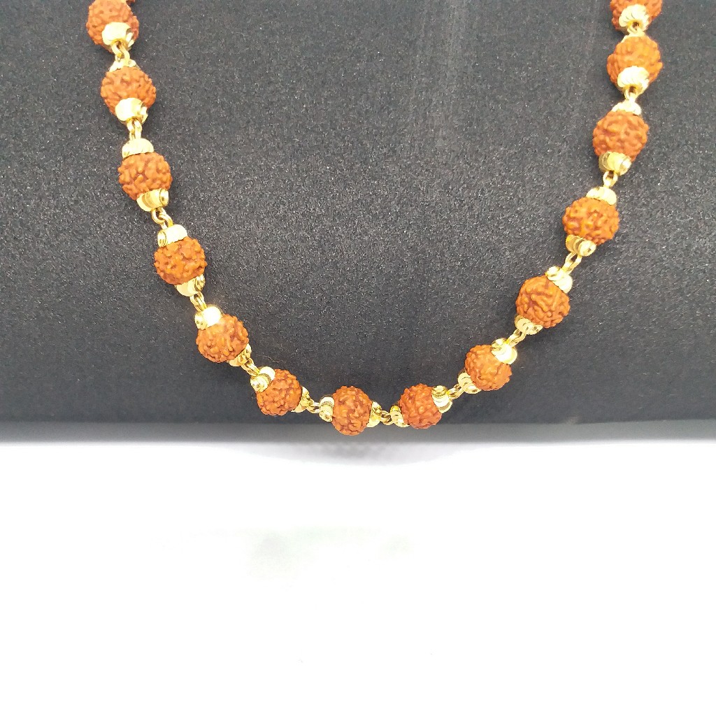 22 kt 916 gold rudraksh mala gents - Image 5