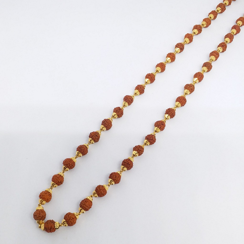 22 kt 916 gold rudraksh mala gents - Image 4